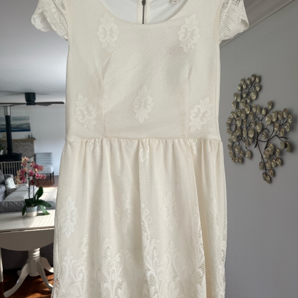 Love Fire White Ruffled Tiered Sundress